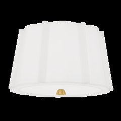 Humphrey Flush Mount, Aged Brass