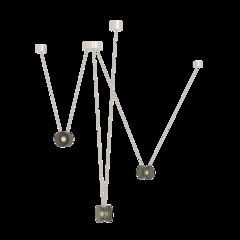 Yo Yo Pendant, Natural Anodized With Smoke Shade