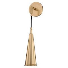 Alva Wall Sconce, Aged Brass