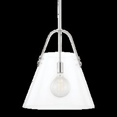 Karin Pendant, Polished Nickel