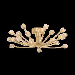 Falkirk Semi Flush, Vintage Gold Leaf