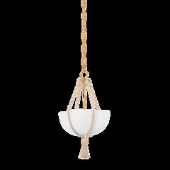 Amberley Pendant, Vintage Gold Leaf