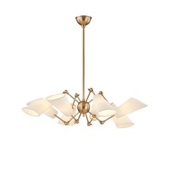 Buckingham Chandelier, Aged Brass