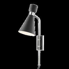 Willa Plug-In Sconce, Polished Nickel