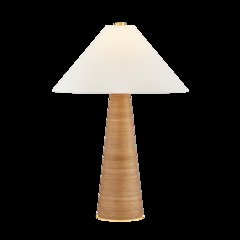 Haviland Table Lamp, Aged Brass