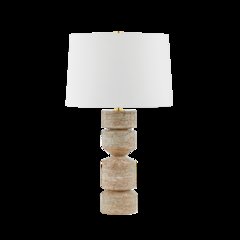Galeville Table Lamp, Aged Brass