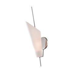 Cooper Wall Sconce, Polished Nickel