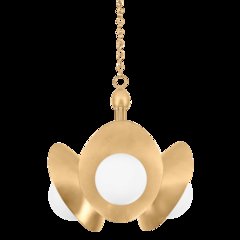 Olson Chandelier, Vintage Gold Leaf