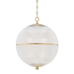 Sphere No. 3 Pendant, Aged Brass