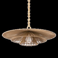 Levan Pendant, Vintage Gold Leaf