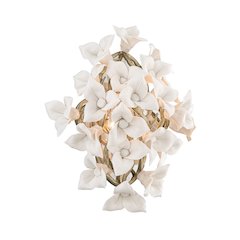 Lily Wall Sconce, Stria Gold Leaf
