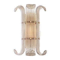 Brasher Wall Sconce, Aged Brass