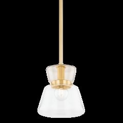 Elodie Pendant, Aged Brass