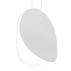Malibu Discs Pendant, Satin White
