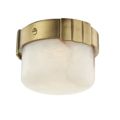Beckett Flush Mount, Aged Brass