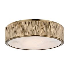 Crispin Flush Mount, Aged Brass