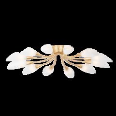 Enfield Semi Flush, Vintage Gold Leaf