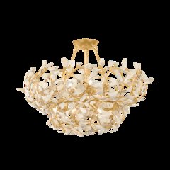 Maybrook Chandelier, Vintage Gold Leaf