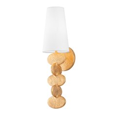 Ellios Wall Sconce, Vintage Gold Leaf
