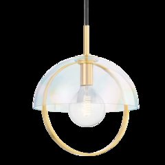 Meriah Pendant, Aged Brass