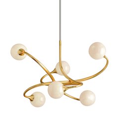 Signature Chandelier, Gold Leaf