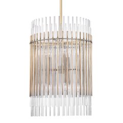 Wallis Chandelier, Aged Brass