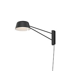 Ray Wall Sconce, Satin Black