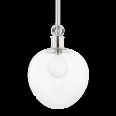 Anna Pendant, Polished Nickel