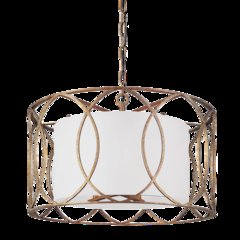 Sausalito Chandelier, Silver Gold