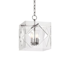 Travis Lantern, Polished Nickel