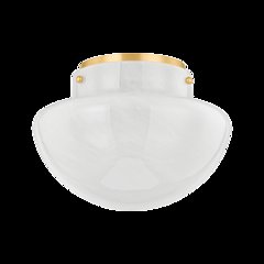 Lilou Flush Mount, Aged Brass