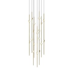 Constellation Pendant, Satin Brass