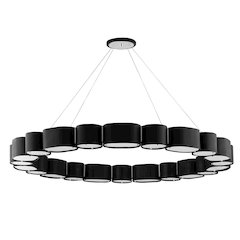 Opal Chandelier, Soft Black