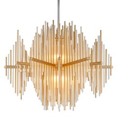 Theory Chandelier, Gold Leaf