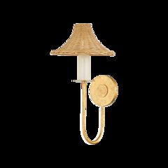 Twila Wall Sconce, Vintage Gold Leaf