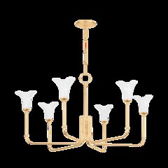 Montclair Chandelier, Vintage Gold Leaf