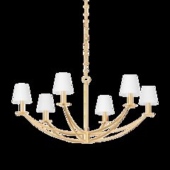 Bo Chandelier, Vintage Gold Leaf
