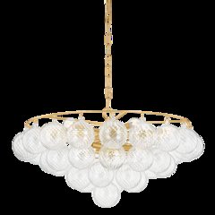 Mimi Chandelier, Aged Brass