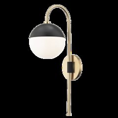 Renee Plug-In Sconce, Aged Brass