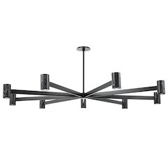 Predock Chandelier, Black Brass