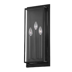 Winslow Exterior Wall Sconce, Texture Black