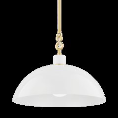 Camille Pendant, Aged Brass