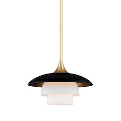 Barron Pendant, Aged Brass