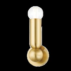 Lolly Wall Sconce, Aged Brass