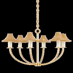 Twila Chandelier, Vintage Gold Leaf