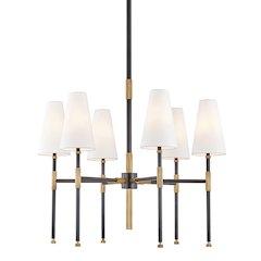 Bowery Chandelier, Aged Brass, Old Bronze