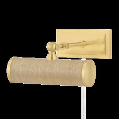 Holly Picture Light, Aged Brass