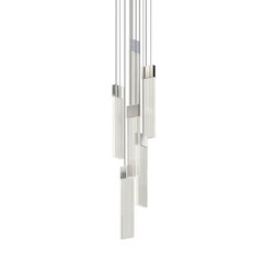 V Panels Pendant, Polished Chrome