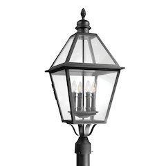 Townsend Exterior Post, Texture Black