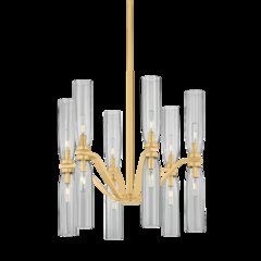 Harpswell Chandelier, Aged Brass